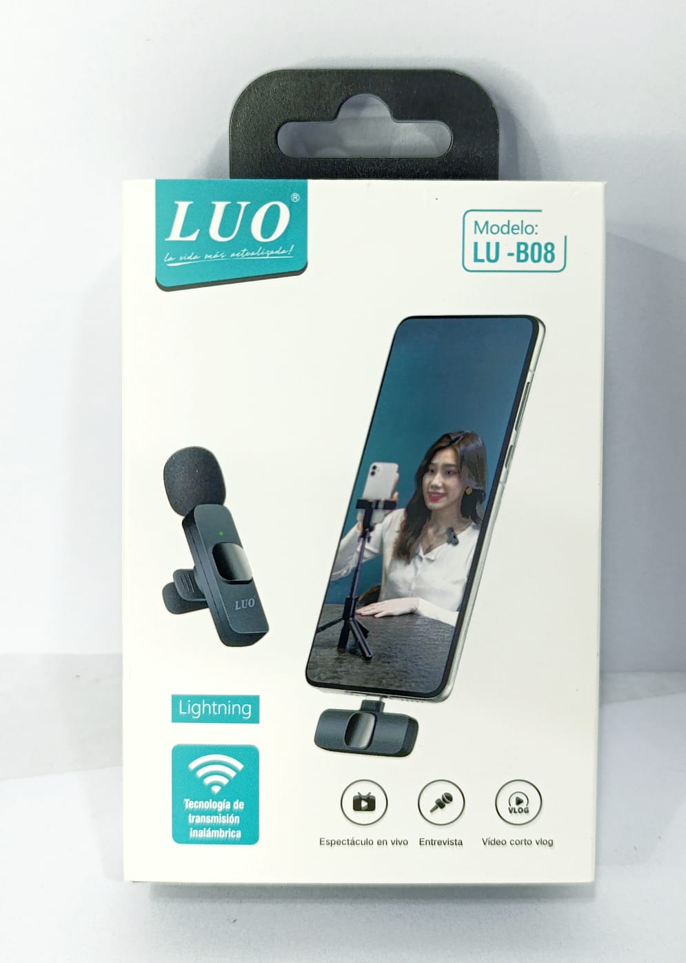 MICR&Oacute;FONO INAL&Aacute;MBRICO LUO [tipo-LIGHTNING(Iphone)] LU-B08.